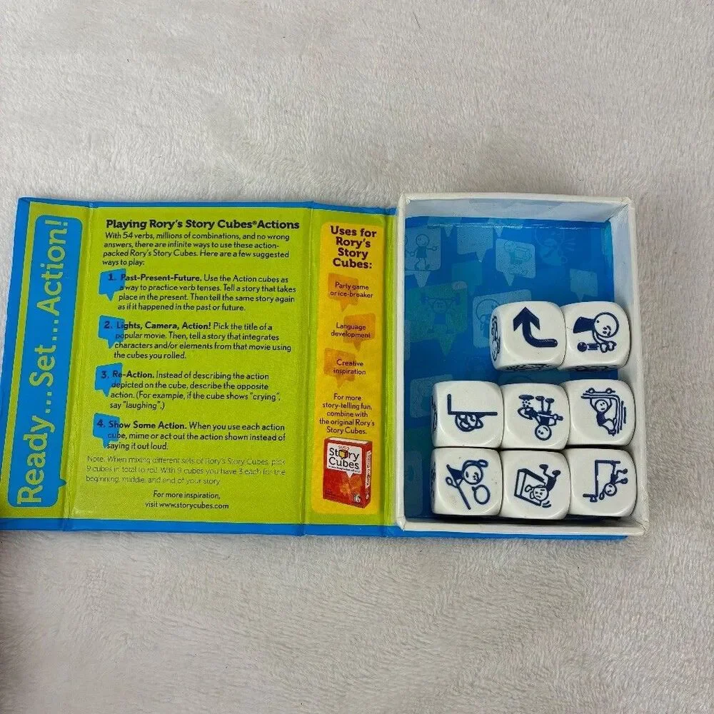 Rory's Story Cubes Original & Actions Sets -Gamewright Dice Games- Educational